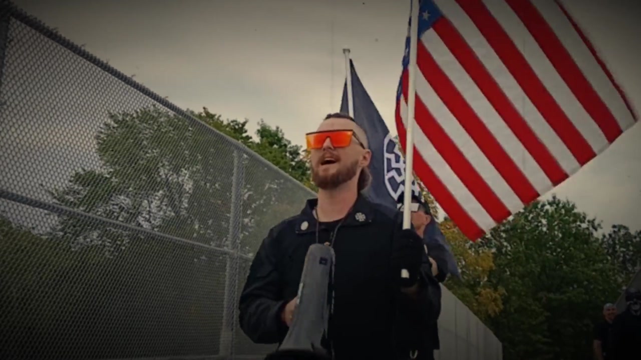 Ohio Activist Front 2025 911 banner drop